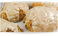 Pumpkin Scones with Orange Citrus Icing