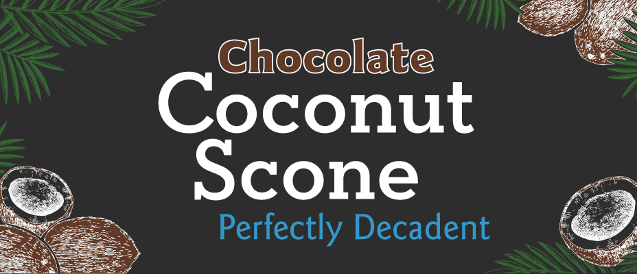 Chocolate Coconut Scone